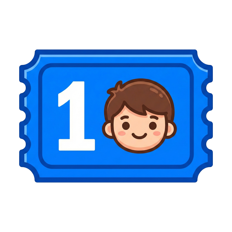 1 Play Pass (1st Child)